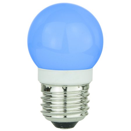 SUNSHINE LIGHTING Sunlite G13/LED/1W/B 1W G13 Globe, Medium Base Bulb, Blue 80321-SU